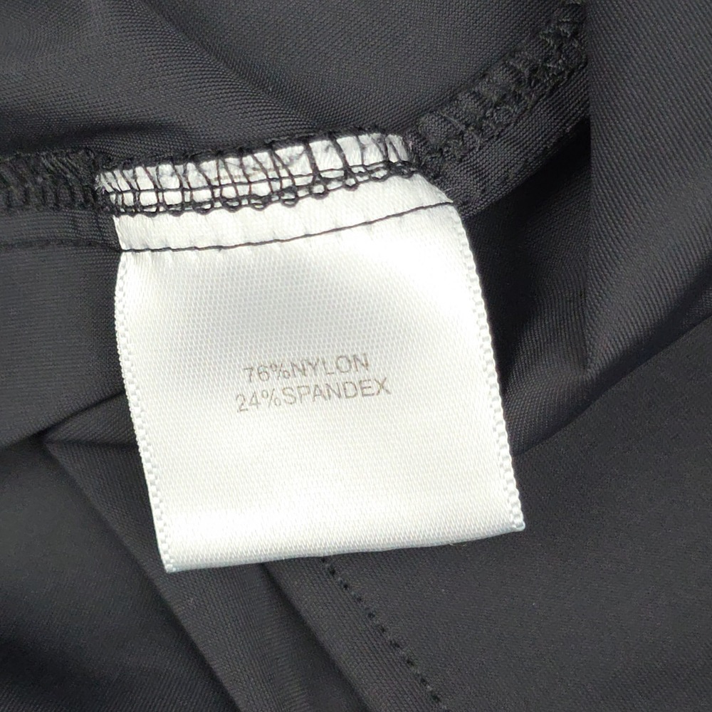 Collars & Co. Mens Large Long Sleeve Dress Shirt Black Stretch Nylon Spandex - Picture 3 of 9